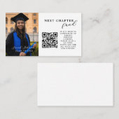 Abschlussanzeige-Einlage für Geschenke QR-Code Visitenkarte (Vorne/Hinten)