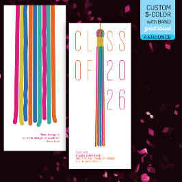 Abschlussanzeige im modernen Design | Farbe editie