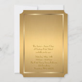 Abschlussball Älter-Junior, Gold des Goldx Einladung (Rückseite)