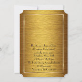 Abschlussball Älter-Junior, Gold des Goldx, mit Einladung (Rückseite)