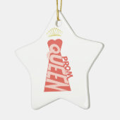 Abschlussball Keramik Ornament (Links)