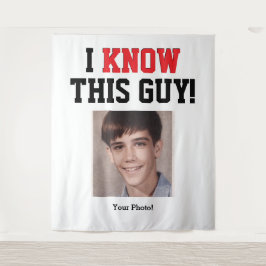 Abschlussbanner "Ich kenne diesen Typ" Wandteppich