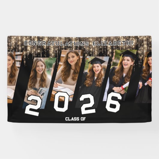 Abschlussbanner mit Fotocollage nach Maß Banner (Horizontal)