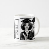 Abschlussbecher für beste Freunde 2026 Kaffeetasse (VorderseiteRechts)