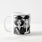 Abschlussbecher für beste Freunde 2026 Kaffeetasse (Links)