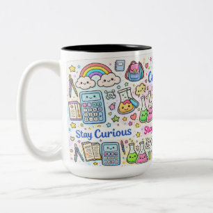 Abschlussbecher – Hübsche Wissenschafts- und Studi Zweifarbige Tasse