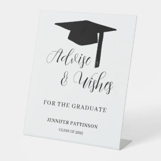 Abschlussberatung & Wünsche zur Graduierung  Sockelschild