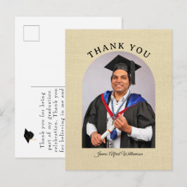 Abschlussbogen Danke Postkarte