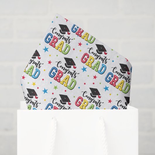 Abschlussdecoupage Seidenpapier (Geschenktüte)