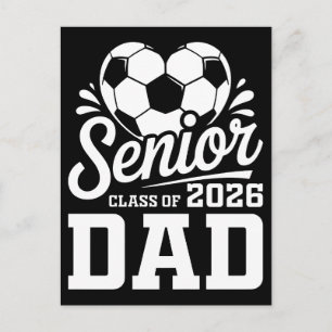 Abschlussdesign Fußball Senior-Vater Klasse 2026 Feiertagspostkarte