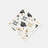 Abschlussdiplome, Mützen mit Text "Gut Gemacht" Serviette (Ecke)