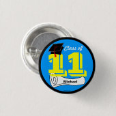 Abschlüsse-Klasse von Knopf 2011 addieren Namen 1 Button (Vorne & Hinten)