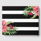 Abschlüsse mit geometrischen Streifen in Schwarz u Gästebuch (Rückseite)