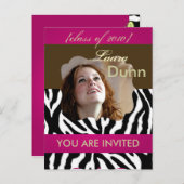 Abschlüsse Party Einladungen, Fotos Postkarten (Vorne/Hinten)