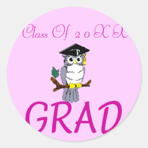 Abschlüsse Runder Aufkleber