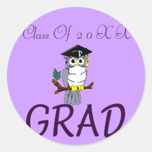 Abschlüsse Runder Aufkleber