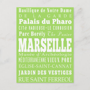 Abschlüsse Unique Marseille, Frankreich Geschenk Postkarte