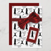 Abschlusseinladungen - das graduierte Party der Einladung (Vorne/Hinten)