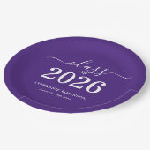 Abschlussfeier 2025 Lila Pappteller (Schrägansicht)