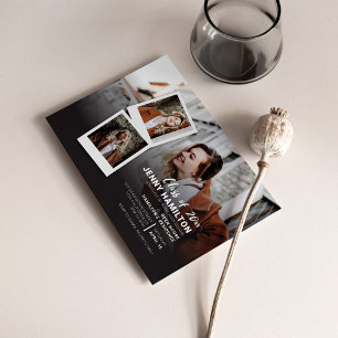 Abschlussfeier 2026 Party Foto-Script Absolvent Einladung