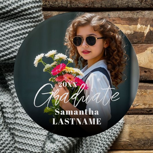 Abschlussfeier-Abitur-Foto-Button Button