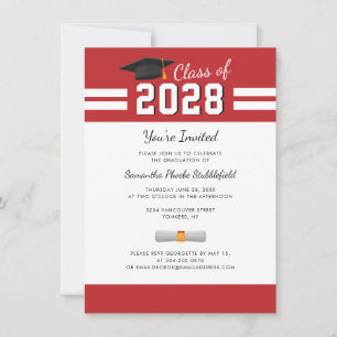 Abschlussfeier Absolvent 2024 Individuell Einladung