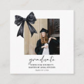 Abschlussfeier der Black Bow Law University Begleitkarte (Vorderseite)
