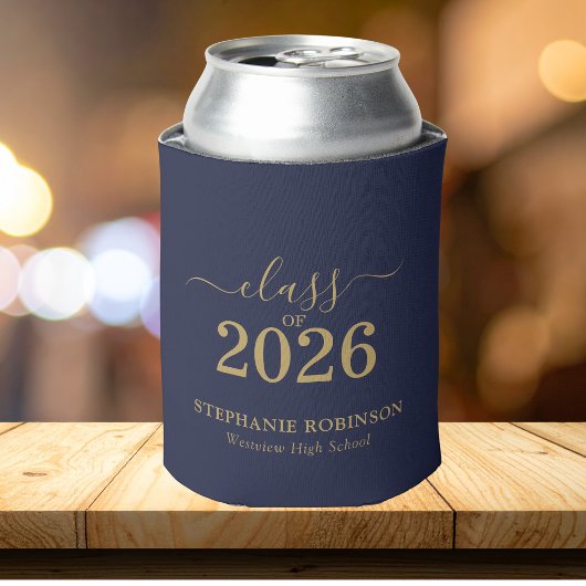 Abschlussfeier der Blue Gold Script Klasse 2026 Dosenkühler