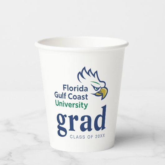 Abschlussfeier der Florida Gulf Coast University Pappbecher (Vorderseite)