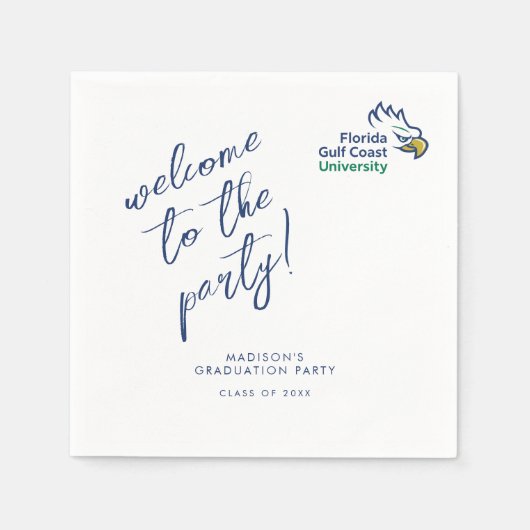 Abschlussfeier der Florida Gulf Coast University Serviette (Vorderseite)