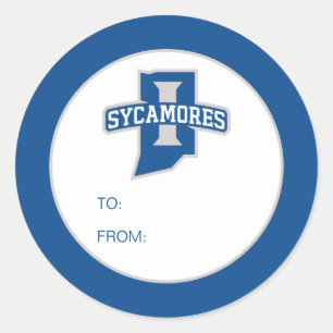 Abschlussfeier der Indiana State University Runder Aufkleber