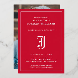 Abschlussfeier der Jacksonville State University Folieneinladung