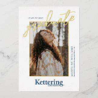 Abschlussfeier der Kettering-Universität Folieneinladung