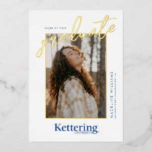 Abschlussfeier der Kettering University Folieneinladung