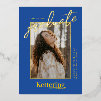 Abschlussfeier der Kettering University Folieneinladung