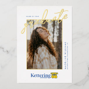 Abschlussfeier der Kettering University Folieneinladung