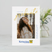 Abschlussfeier der Kettering University Folieneinladung (Stehend vorne)