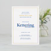 Abschlussfeier der Kettering University Folieneinladung (Stehend vorne)
