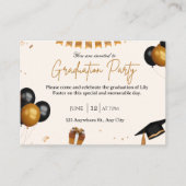 Abschlussfeier der Klasse 2026 Begleitkarte (Vorderseite)