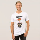 Abschlussfeier der Klasse 2026 Tri-Blend Shirt (Vorderseite voll)