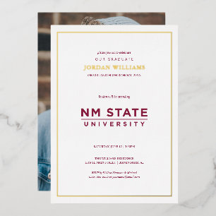 Abschlussfeier der New Mexico State University Folieneinladung