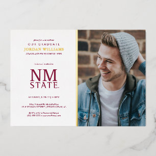 Abschlussfeier der New Mexico State University Folieneinladung