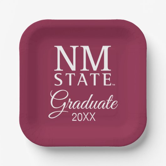 Abschlussfeier der New Mexico State University Pappteller (Vorderseite)