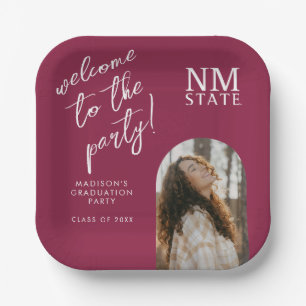 Abschlussfeier der New Mexico State University Pappteller
