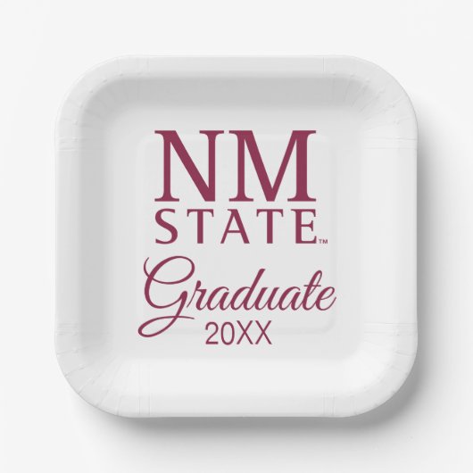 Abschlussfeier der New Mexico State University Pappteller (Vorderseite)