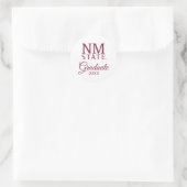 Abschlussfeier der New Mexico State University Runder Aufkleber (Tasche)