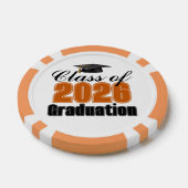Abschlussfeier der Orange-Klasse 2026 Pokerchips (Einzeln)