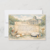 Abschlussfeier der Pharmazie-Schule Dankeskarte (Vorderseite)