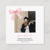 Abschlussfeier der Pink Bow Law University Begleitkarte (Vorderseite)