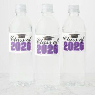 Abschlussfeier der Purple Class 2026 Wasserflaschenetikett